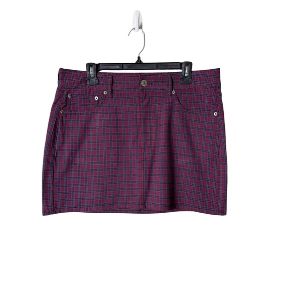 American Eagle Outfitters Dresses & Skirts - American Eagle Y2K High Rise Mini Skirt 12 Plaid Preppy Academia School E Girl